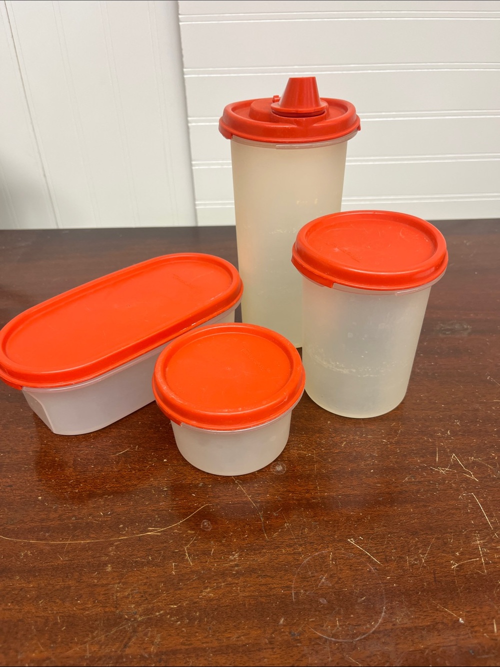 4 Vintage Tupperware storage